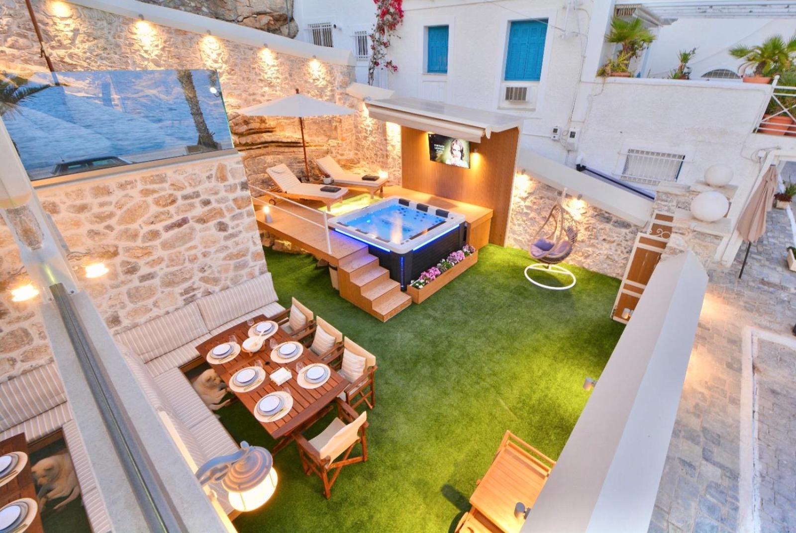 Sea-Front Jacuzzi&Garden Luxury Rock Villa Ermioni Exterior foto